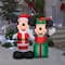 4ft. Airblown® Inflatable Disney Santa Mickey & Minnie Scene